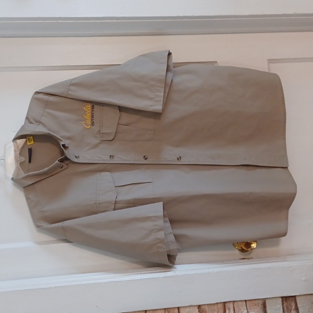 Cabela's outfitter Khaki utility shirt men's size 2xlarge